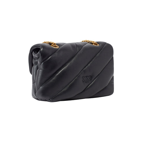 Pinko Borsa a tracolla Borsa da Donna a tracolla Mini Love Puff Nero oro P25 - PINKO 100039A0F2 - Z99Q - UNI - Francavilla Moda